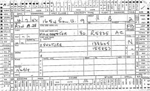 Form 1180 Accident Record Cards – Bomber Command History